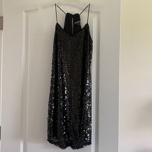 Express black sequin dress, size XS